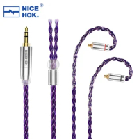 NiceHCK PurpleSE Imported 8 Core FURUKAWA Copper Earbud Replace Upgrade Cable 3.5/2.5/4.4mm MMCX/0.78mm 2Pin For HS1670SS Youth