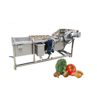 Industrial Fruit Vegetable Washing Machine High Pressure Mango Dates Air Bubble Washer Apple Cleaning Machinery