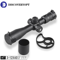 Discovery Optics Scope HT 3-12X40SF FFP Ultra Short 240mm Optical Scope with 1/10 1cm Adjust with 10 Yards Side Focus Scopes
