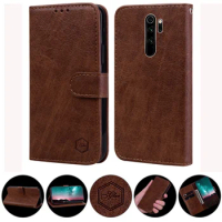 Luxury Wallet Leather Protect Case On For Xiaomi Redmi Note 8 Pro Note 8Pro Note8 Pro 2023 Retro Magnetic Flip Cover Shell Coque