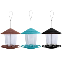 {DLGIFJIE} House Type Gazebo Feed Station For Pet Flying Animal Outdoor Bird Supplies Feeding Tool F