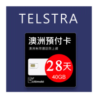 【citimobi】澳洲Telstra電信 14天上網與通話預付卡(流量免費大升級)