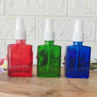 30ML 1oz Empty Glass Perfume Hair Oil Spray Bottle Refill Alcohol Beauty Serum Cosmetic Travel Containers with Fine Mist Sprayer