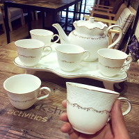 歐式骨瓷咖啡杯套裝英式高檔下午茶茶具創意陶瓷杯簡約家用花茶杯 全館免運