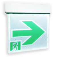 【A-NING】1：1避難方向指示燈-壁掛式 單面 向右款(LED投光式│BL級│居家安全│CNS ISO消防認可)