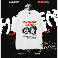 ใหม่ เสื้อยืด Lady Gaga 2025 Singapore Concert T-shirt  ผ้าCotton 100% เสื้อยืด เบียร์ ช้าง ใส่ได้ ท