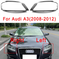 Car Headlight Glass For Audi A3 2008 2009 2010 2011 2012 Plexiglass Headlamp Shell Clear Faros Delanteros Lamp Car Accessoires