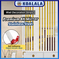 Essential-5 Meter Premium 8K Stainless Steel Decoration Strips Wall Sticker Gold Strip Sticker Frame
