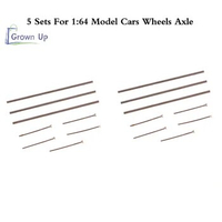 5sets 0.8x25mm/28mm Hollow Shaft w Nails Pin for 1:64 HW/Matchbox/Tomeca Model Cars