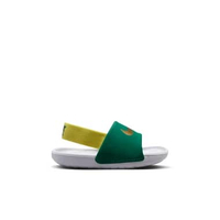 Nike Kawa Baby/Toddler Slides (TD) [FJ8811-301] 5C MALACHITE/METALLIC GOLD-SONIC YELLOW
