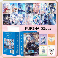 การ์ด Lomo โฮโลแกรมเลเซอร์มังงะอะนิเมะ, GENSHIN Furina, Wanderer, Alhaitham, Beelzebul, Cyno, Klee, 