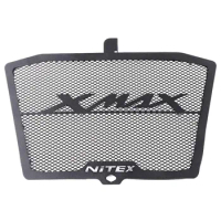 Radiator Guard Grille Protector Grill for Yamaha Xmax 300 250 2017 2018 Scooter Accessories Water Tank Protection Cover (Black)