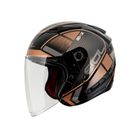 【SOL Helmets】SO-7E開放式安全帽 (幻影_黑/銅) ｜ SOL安全帽官方商城