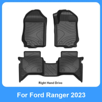 Custom Fit Car Interior Accessories TPE Floor Mat for Ford Ranger Raptor 2015-2022 for Ford EVEREST EVOS Ranger Super Crew Cab