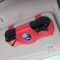 Car Sun Visor Storage Box Storage Bag Glasses Sunglasses Case Holder for SAAB 93 95 Saab 9-3 9-5 900 9000 Car Accessories