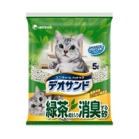 日本Unicharm Pet 消臭大師 尿尿後消臭貓砂5L (綠茶香/肥皂香/森林香) 4包箱購#綠茶香 5L (4包/箱)-綠茶香 5L (4包/箱)