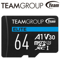 Team 十銓 64GB 100MB/s microSDXC TF U3 C10 記憶卡