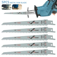 5Pcs Jig Saw Blade Set HCS High Carbon Steel Assorted Blades Fast Cut Down Jig Saw Knife Jig Saw for Wood Plastic Metal Cutting