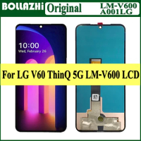 Original For LG V60 LCD Display With Frame Touch Screen Digitizer Assembly For LG V60 ThinQ 5G LM-V600 LCD Display +Frame