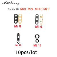 AliSunny 10pcs Rear Back Camera Glass Lens Cover For Xiaomi Mi 10 Lite Mi 8 9 10 9T SE 10T Pro 11 11T 5G Sticker