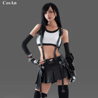 New Game Final Fantasy 7 Remake Tifa Lockhart Cosplay Costume Fashion Combat Uniforms Activity Party