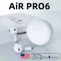 NEW Original Air Pro 6 TWS Wireless Headphones with Mic Fone Bluetooth Earphones Games Pods Earbuds Pro6 J6 for All Smartphones