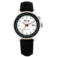 Valentino Coupeau 范倫鐵諾 古柏 世界時間腕錶 白面 黑皮帶