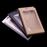 175x105x17mm Universal Phone Case Package Brown Paper Kraft Retail Packaging Box For Iphone 11 Pro Max X XR 8 7 6 Plus Case Cove