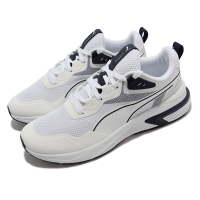 Puma 慢跑鞋 Supertec 運動休閒 男鞋 輕量 耐用 透氣 記憶鞋墊 彈性 穩定 白 藍 383052-03