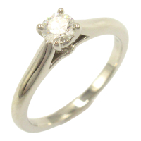 【二手名牌BRAND OFF】Cartier 卡地亞 Pt950鉑金 鑽石 1895 Solitaire 戒指 #47