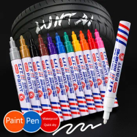 Car Scratch Repair Paint Pen Quick Dry Touch Up Paint Repair Pen Waterproof Wheel Tyre Marker Auto Scratch Remover Painting Pen