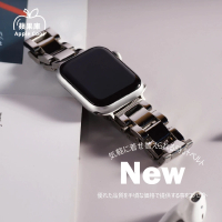 【蘋果庫Apple Cool】Apple Watch S7/6/SE/5/4 42/44/45mm 高質感鏤空鋼錶帶