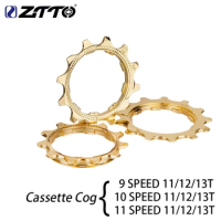 ZTTO MTB Bicycle Cassette Cog 9 10 11 Speed Golden 11T 12T 13T Road Bike Freewheel Cogs Replacements Part For ZTTO K7 Cassette