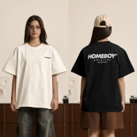 HOMEBOY เสื้อOVERSIZE   HB.BASIC.LOGO v.2   คอตตอน100% ใส่ได้ทุกวัน