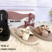 Balnani Shoes Official 1518-2 Sandal Flat Wanita Terbaru Bahan Ringan & Nyaman Size 36-40 Kualitas P