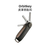 Original Orbitkey Leather keychain simple men's and women's creative car key ring multi-functional portable pendant