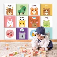 Cartoon wall sticker foam wallpaper wallpaper self-adhesive early childhood education kindergarten w