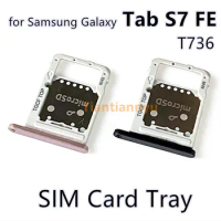for Samsung Galaxy Tab S7 FE SM-T736 SIM Card Tray Micro SD Card Tray for Samsung Galaxy Tab S7 FE SM-T736