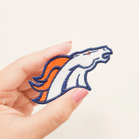Football Patch Bordir Aksesoris Emblem Iron On Denver Broncos