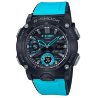 G-SHOCK 引領潮流碳纖維防護設計休閒腕錶-藍(GA-2000-1A2)51.2mm