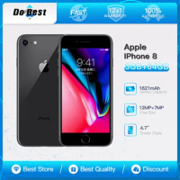 Original Apple iPhone 8 iphone8 2GB RAM 64GB/256GB Hexa-core IOS 3D Touch ID 12.0MP Camera 4.7" Fingerprint used Mobile Phone