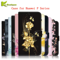 Wallet Card Stand Magnetic Flip Case For Huawei P50 P30 P20 Pro P10 P40 Lite 5G P50Pro P30Pro P40Pro Coque Leather Phone Cover