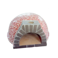 BBQ Baking Oven Red Indoor Outdoor Gas Pizza Oven Wood Fired Pizza Ovens Temprature Control