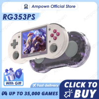 ANBERNIC RG353PS Retro Game Console 3.5inch IPS Screen Video Game Console Supports Wifi Wireless Controller Built-in 35000 Games