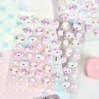 3D Puff Koala Series Sticker Sheet Sticker Sheet Decorations Journal Binder Scrapbook  Notebook Jour