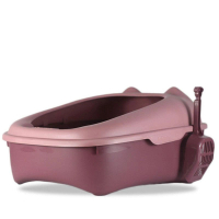 半封閉式貓廁所貓砂盆(大號 紫色)#DADADI#Y23-04449 