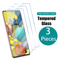 Glass Screen Protector Case for Samsung Galaxy S21 S22 S23 Plus S20 Fe A51 A71 A50 A52 A72 A32 A12 A02s A21s A20 A10 Clear Cover