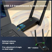 AX1800 Wi Fi 6 Adapter 2.4G &amp; 5G Wireless Wi-Fi Network Card WiFi 6 USB Adapter USB3.0 For Windows 7/10/11