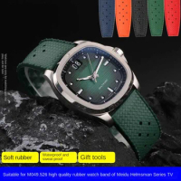Men's Rubber Watchstrap For Mido New Multifort Series TV M049.526 Watch Band 22mm Pin Buckle Wristband Warerproof