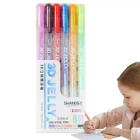 Gelly Roll Pens Jelly Roll Gel Pen Color Gel Pens Quick-Drying Ink For Colouring Books Doodling Drawing Absorbed Easier